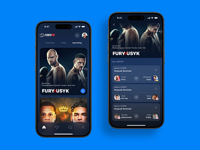 Ultimate Boxing Fight Tracker App Concept appconcept boxingapp boxingfans fighttracker figma mobileui sportsdesign ui uidesign uiux uxdesign