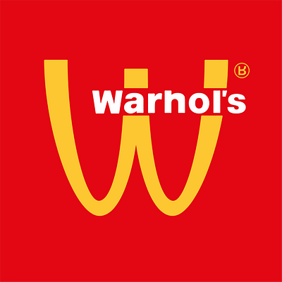 Warhol’s vs. McDonald's branding graphic design logo