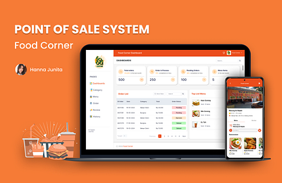 Point of Sale - Food Corner food corner hanna point of sale pos system ui