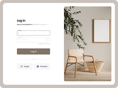Login page decor design design interaction design login page login page design product design ui ui design uiux uiux design visual design