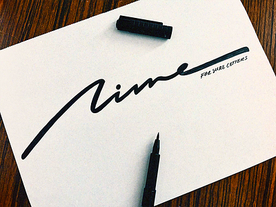Aime aime calligraphy custom flow highend identity lettering logo luxury monoline process script sign signature sketch sophisticated type unique urban