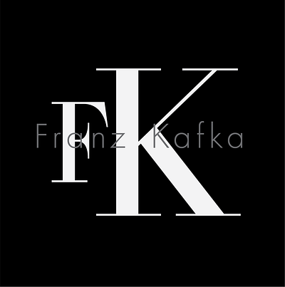 Franz Kafka vs. Calvin Klein branding graphic design logo