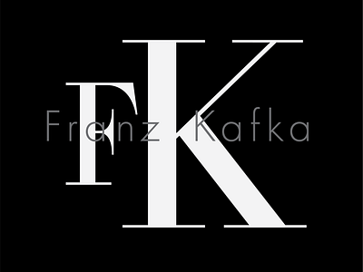 Franz Kafka vs. Calvin Klein branding graphic design logo