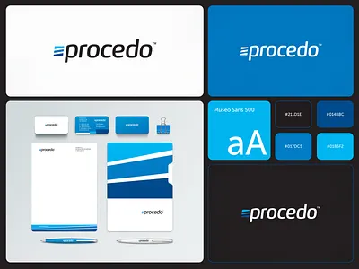 Procedo brand identity branding croatia logo design logotype