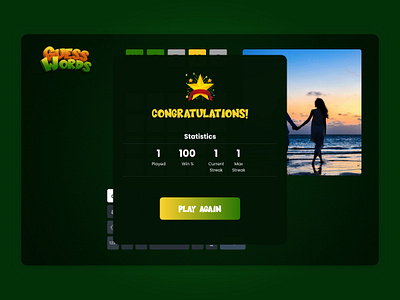 Guess Words game game ui game ux guess words web game