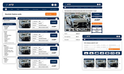 Car Marketplace Web graphic design ui