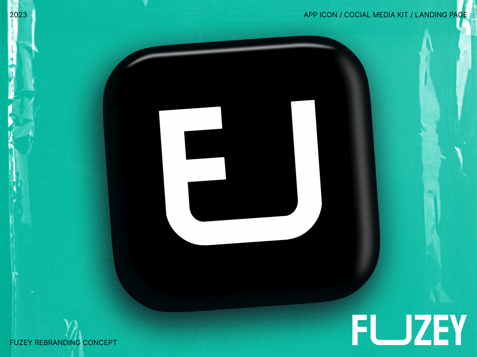 Rebranding - Fuzey app icon branding design graphic graphic design logo typography