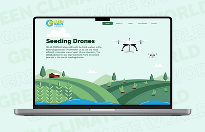 Redesign Website Dron Farm Illustration branding graphic design ui design web design web ui design website