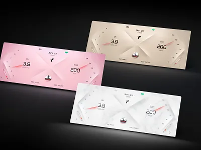 Minimalist Dashboard/极简仪表 design graphic design hmi ui 概念