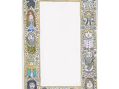 Marginalia illustration watercolor