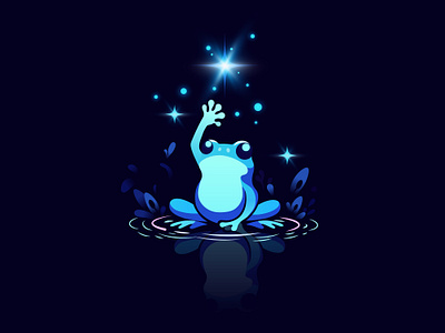 Magical Frog Illustration imaginative art