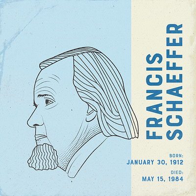 Francis Schaeffer Illustration christian christian design christian designer christianity graphic design illustration theologian theology