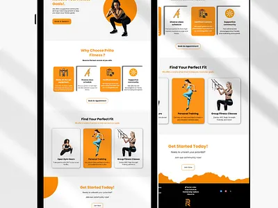 Fitness Landing Page Design brand identity branding canva email marketing email template form funnels gohighlevel graphic design illustration landing page lead generation logo newsletter optin page uiux website