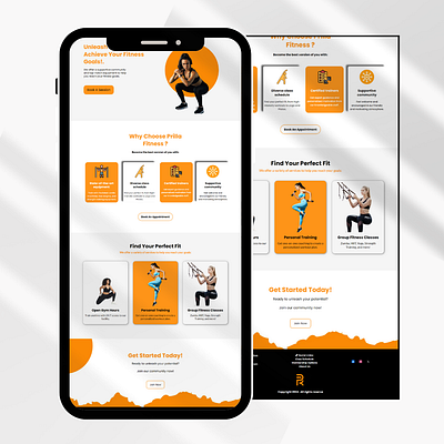 Fitness Landing Page Design brand identity branding canva email marketing email template form funnels gohighlevel graphic design illustration landing page lead generation logo newsletter optin page uiux website