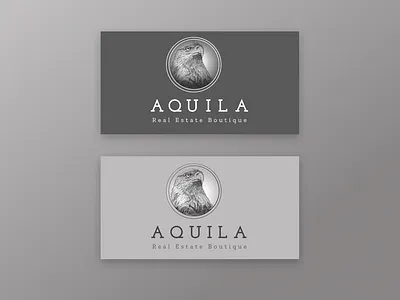 AQUILA REAL ESTATE logo eagle brand lux