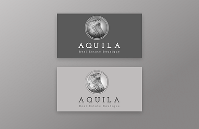 AQUILA REAL ESTATE logo eagle brand lux