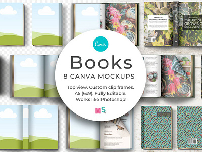 Book Mockup Kit for Canva book book cover design book cover mockup book cover template book mockup kit for canva booklet mockup canva book cover mockup canva book mockup canva book template canva mockup canva mockup template page mockup