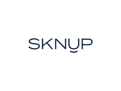 SKNUP aesthetic brand identity branding clinic cosmetic effendy identity lettering logo logo animation logotype medical minimal pastel skincare skinup smile type typography wordmark