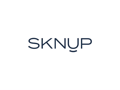 SKNUP aesthetic brand identity branding clinic cosmetic effendy identity lettering logo logo animation logotype medical minimal pastel skincare skinup smile type typography wordmark