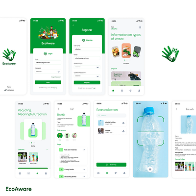 EcoAware - Trash recycle figma rycycle trash ui uidesign uiux ux uxdesign