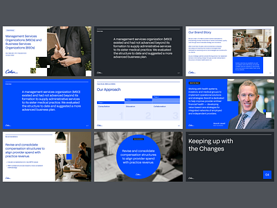 Coker - Presentation Slides brand evolution branding healthcare healthcare consulting layout design pitch deck presentation slide deck slide layout