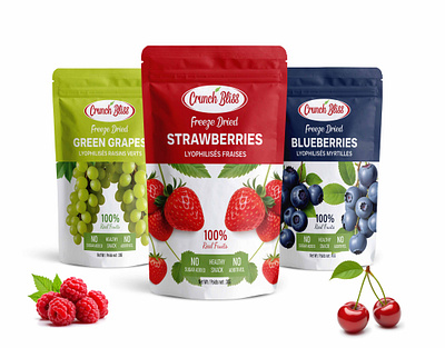 Dried fruit pouch packaging design blueberry dried fruit food packaging food pouch fruit fruit label fruit pouch green grapes label design package packaging design packagings pouch packaging strawberry