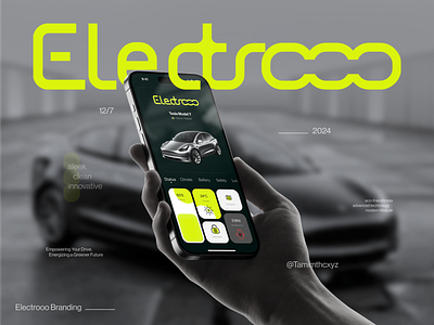 Electrooo animation branding design graphic design logo minimal mobile simple ui web design