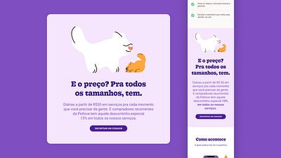 Petlove | DogHero campaign campanha card dog dog hero hero interface landing page mobile pet petlove site ui web webdesign