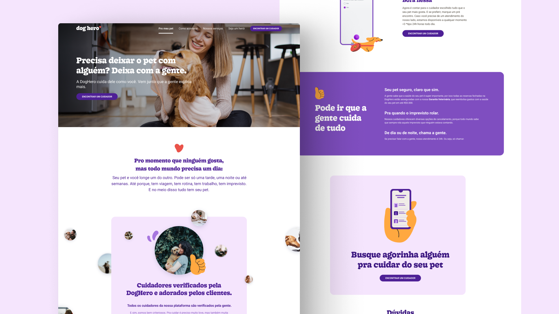 Petlove | DogHero campaign campanha dog dog hero hero interface landing page mobile pet petlove site ui web webdesign