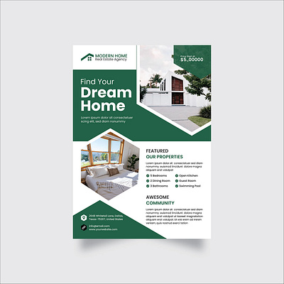 Real Estate Home Flyer Design | Flyer Template flyer layout.