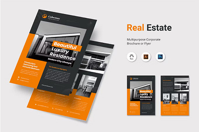 Real Estate Luxury Home Flyer Design flyer layout.