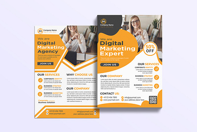 Digital Marketing Flyer Design | Flyer Template flyer layout.