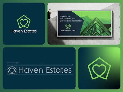 Haven Estates Branding 3d animation branding graphic design haven estates logo motion graphics real estate logo design