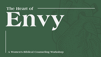 Envy Counseling Workshop Graphic church church branding counseling envy illustration ministry vector