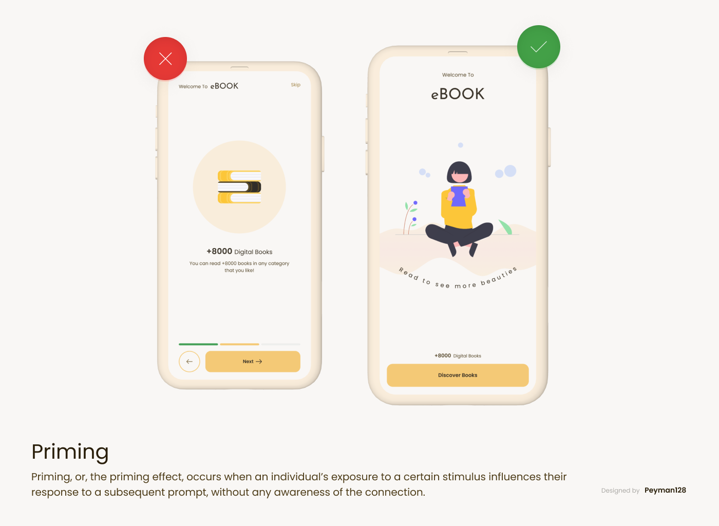 Book store intro book intro mobile priming store ui ux