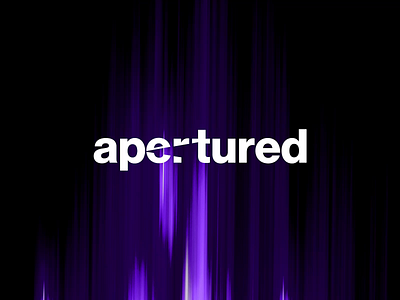 Brand design for Apertured animation brand identity branding design graphic design illustration logo logotype motion graphics t ui ux vector