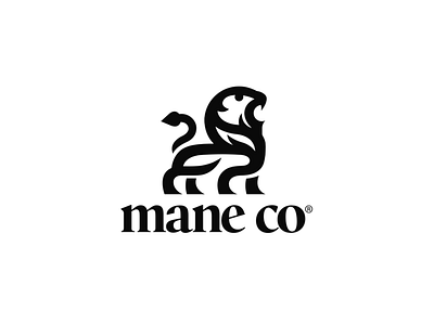 Mane Co. Lion Logo branding lion mane co robbie thiessen