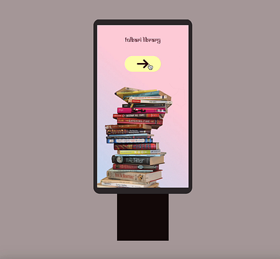 Library Kiosk Interface 100daydesignchallenge branding design figma kioskinterface library ui uidesign ux uxdesign