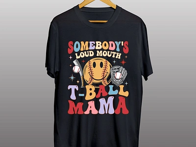 Newest Groovy Baseball/T-ball T-shirt Design anime t shirt design baseball tee custom t shirt graphic design graphic t shirt print on demand t ball mama teeshirt for pod typography t shirt design