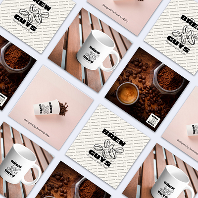 Brew Guys - A Coffee Brand advertisement brand branding design designer graphic design graphics logo logo design swaroop2sky