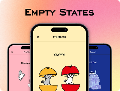 Empty States 100daydesignchallenge design empty states figma illustration ui uidesign ux uxdesign