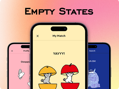 Empty States 100daydesignchallenge design empty states figma illustration ui uidesign ux uxdesign