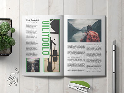 Travel Magazine Template branding graphic design motion graphics travel magazine template