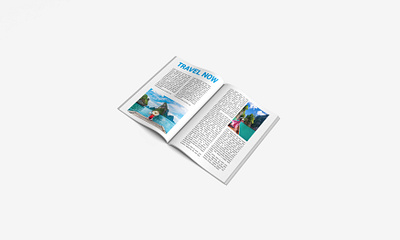 Magazine Travel Template Design branding graphic design magazine travel template design motion graphics travel