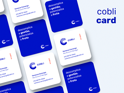 Cobli Card branding business card graphic design