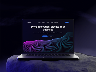 Tech solution landing page figma landing page ui