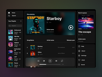 Music Player audio library audio streaming blur effects branding daily ui daily ui challange discover music favourite tracks glass morphisim graphic design music app music control musicplayer spotify ui ux