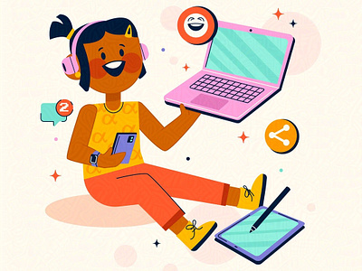 Generation Alpha alpha alpha generation generation alpha illustration media teenager toddler vector vector art