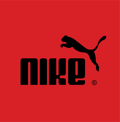 Nike vs. Puma branding graphic design logo