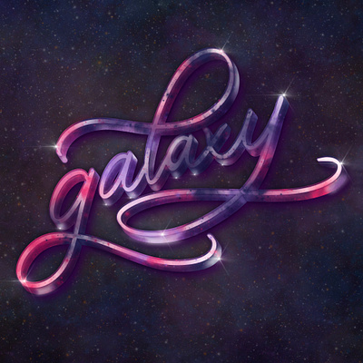 Galaxy Lettering Project illustration lettering